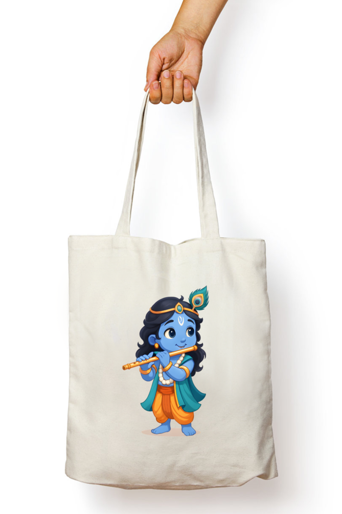 Baby Krishna Tote Bag Zipper
