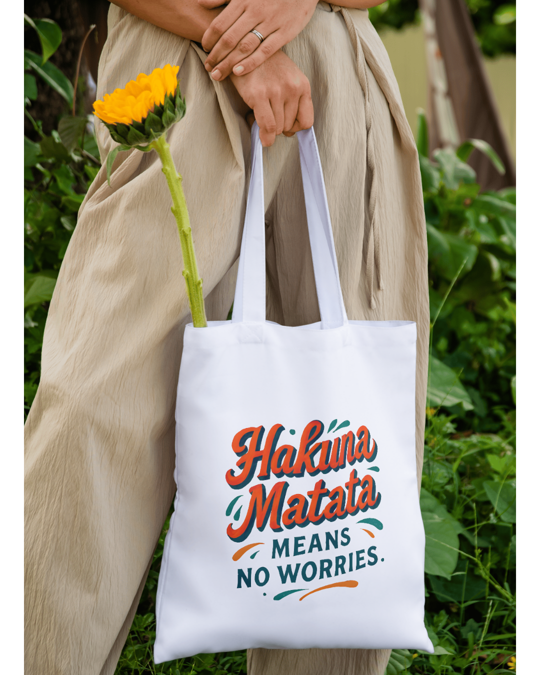 Hakuna Matata Tote Bag Zipper