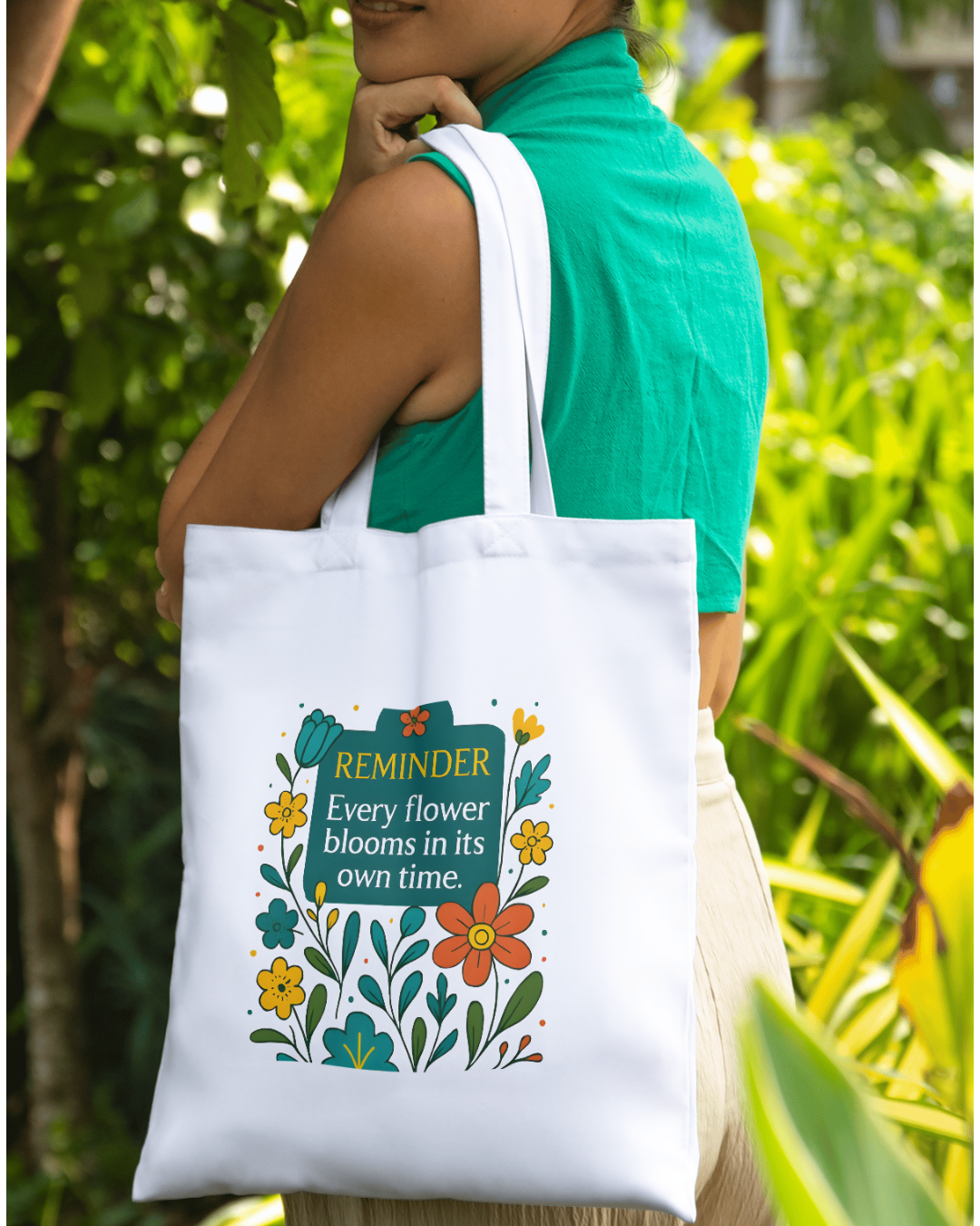 Every Flower Blooms Tote Bag