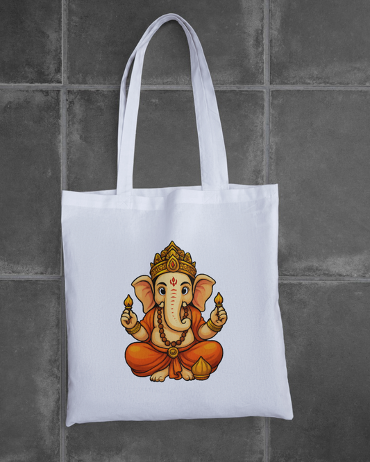 Ganpati Tote Bag Zipper