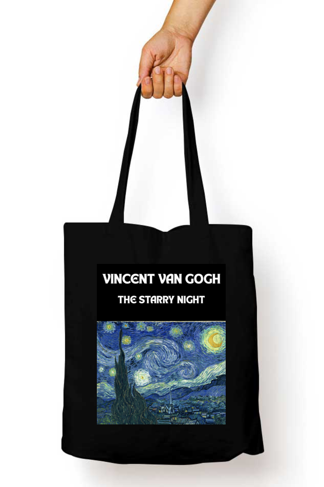 The Starry Night Tote Bag Zipper