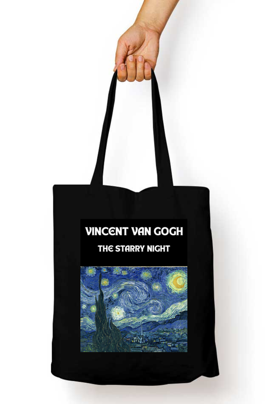 The Starry Night Tote Bag Zipper