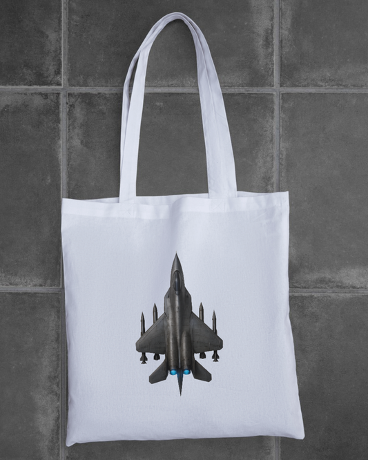 Air Force Jet Tote Bag Zipper