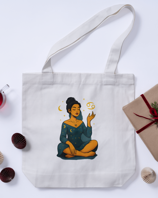 Cancer Zodiac Tote Bag Zipper
