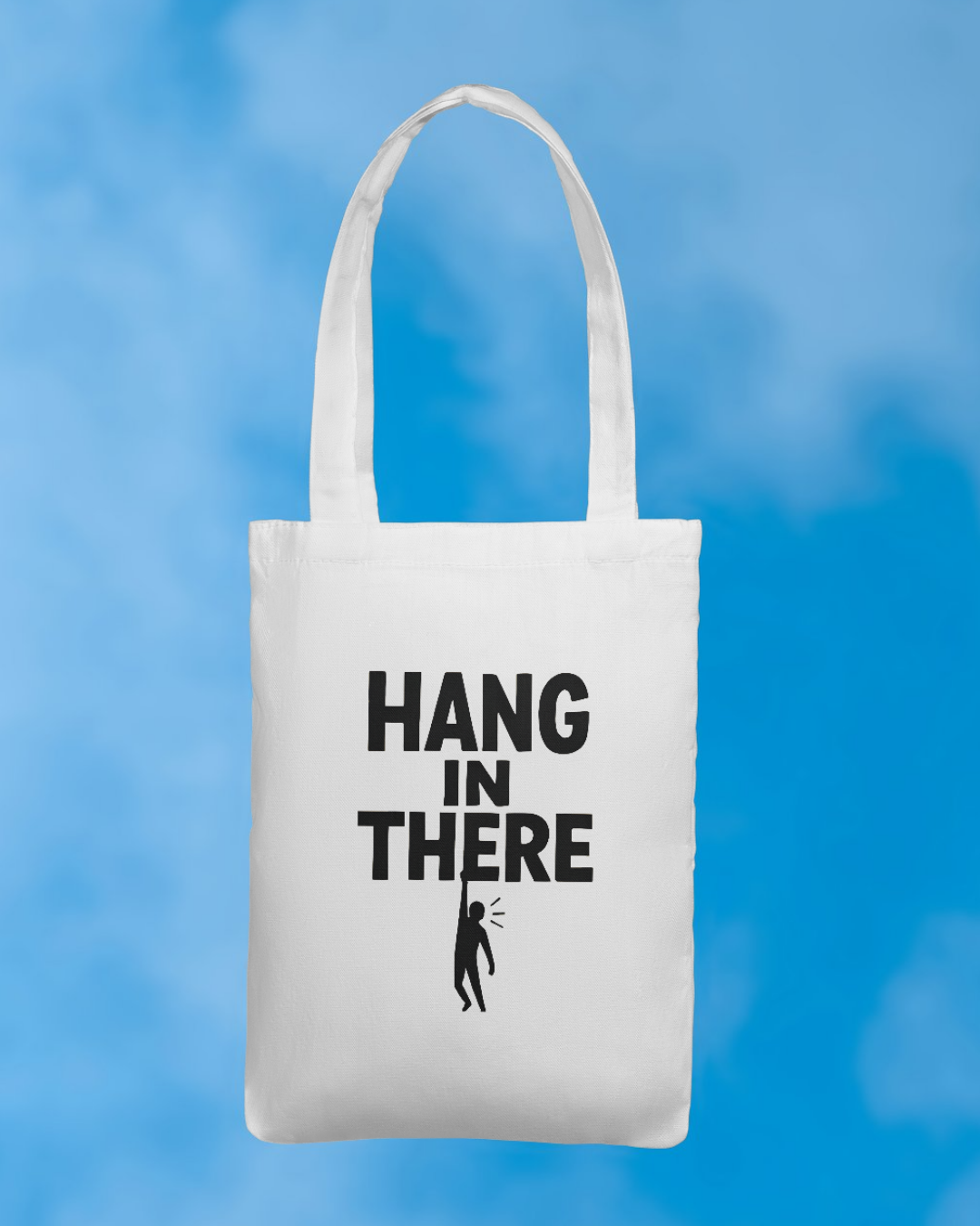 Hang In There Tote Bag Zipper